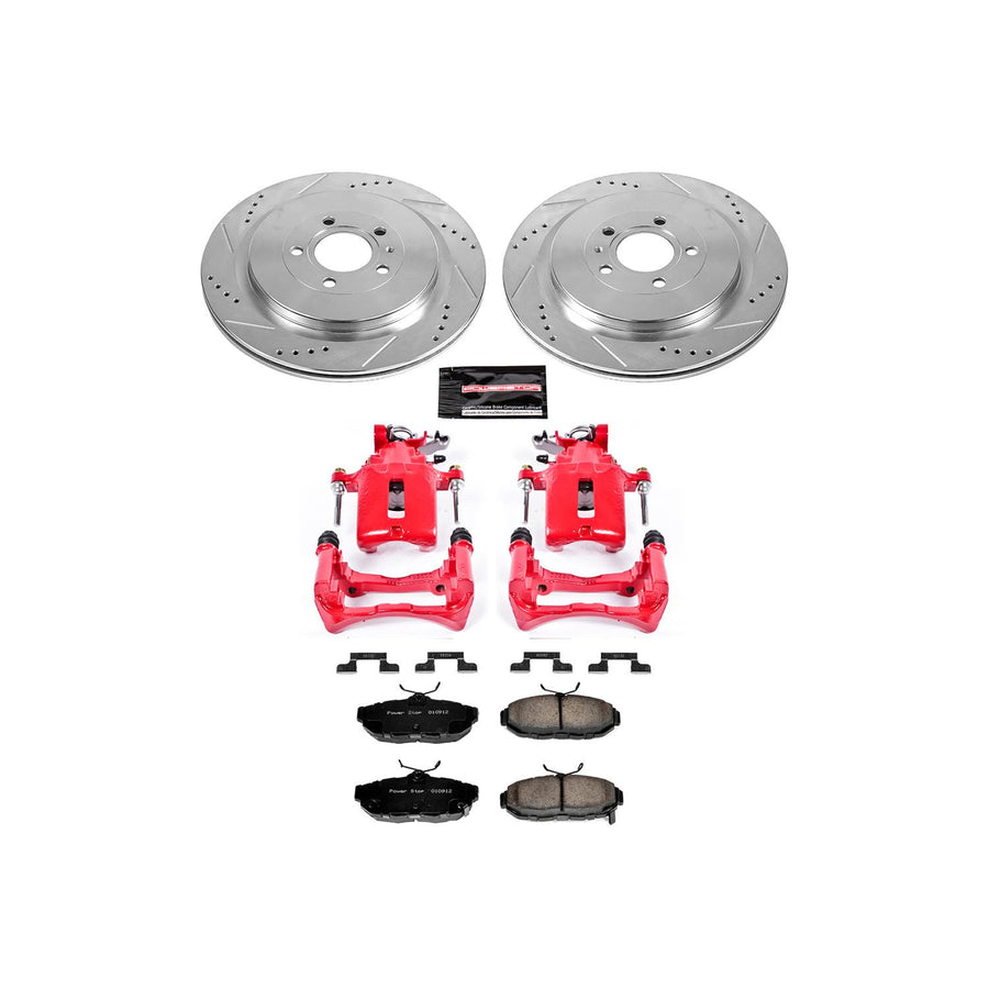 Power Stop Z23 Evolution Sport Performance Brake Kit with Caliper For Ford Mustang 2013-2014 [Model Specific]