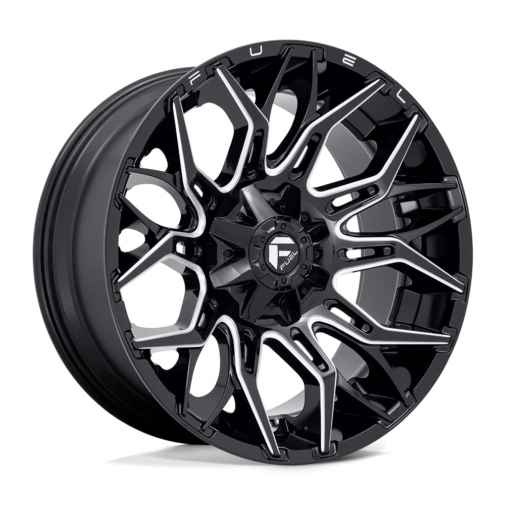 D769 TWITCH FUEL OFF-ROAD 22X10, 8X170, 4.79, 18mm GLOSSY BLACK MILLED - D76922001747