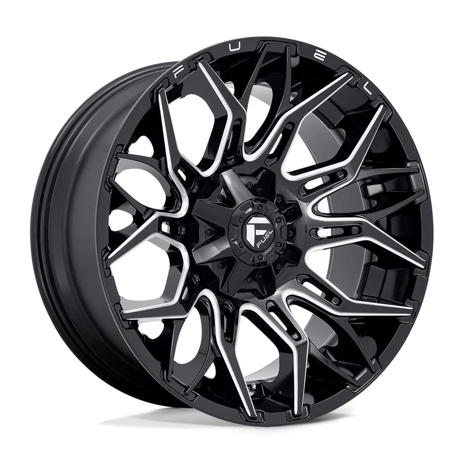 D769 TWITCH FUEL OFF-ROAD 22X10, 8X170, 4.79, 18mm GLOSSY BLACK MILLED - D76922001747