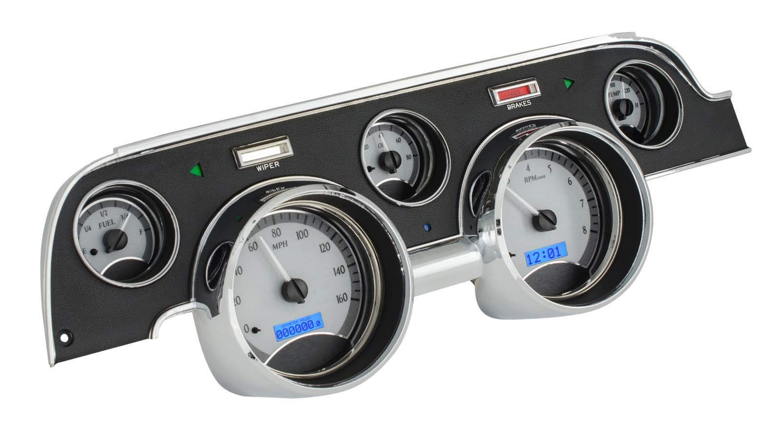 Ford Mustang VHX System, Silver Face - Blue Display 1967-68