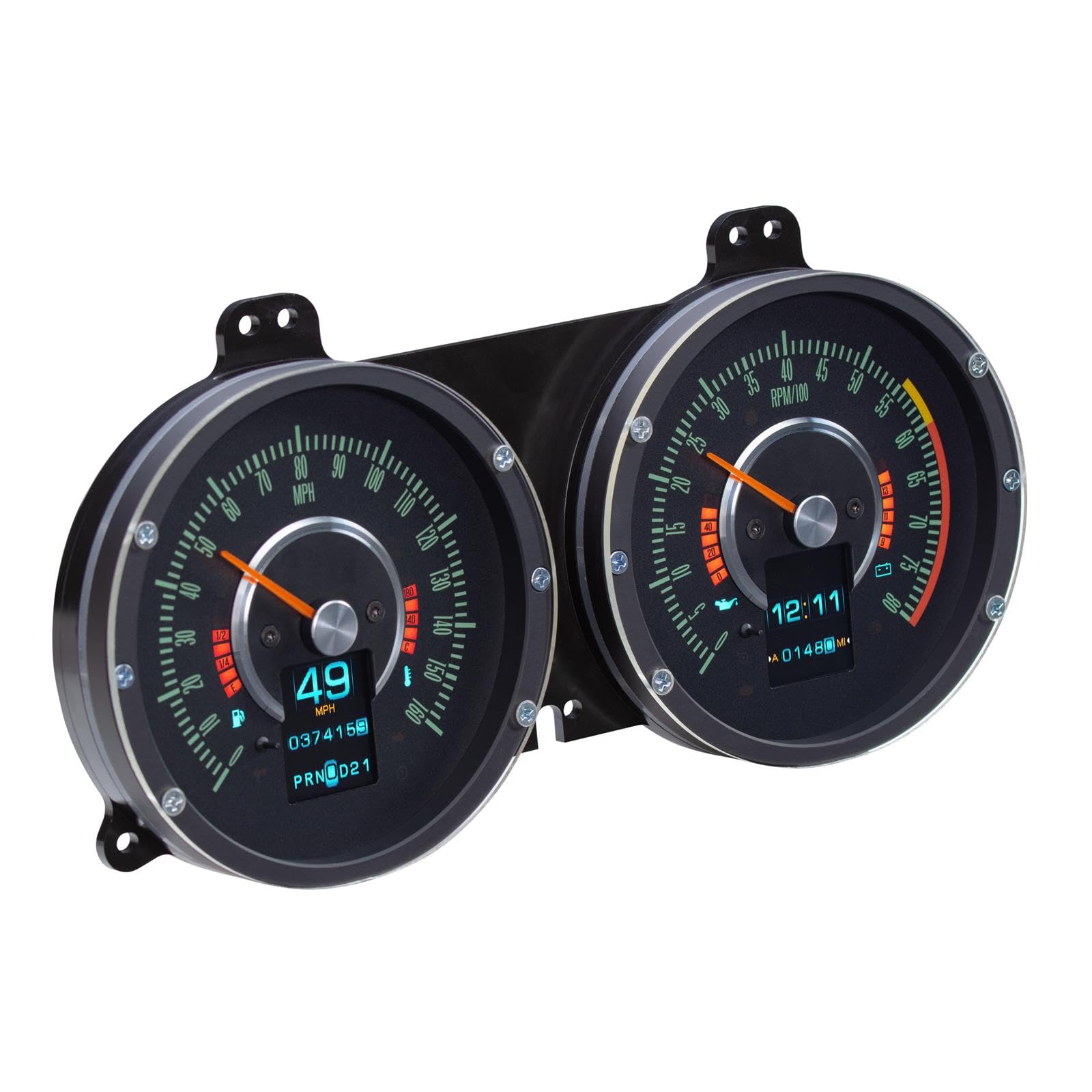 Dakota Digital Retrotech Gauge RTX-67C-CAM-X Instrument System Compatible with 1967 Chevy Camaro Firebird
