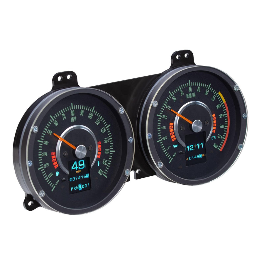Dakota Digital Retrotech Gauge RTX-67C-CAM-X Instrument System Compatible with 1967 Chevy Camaro Firebird