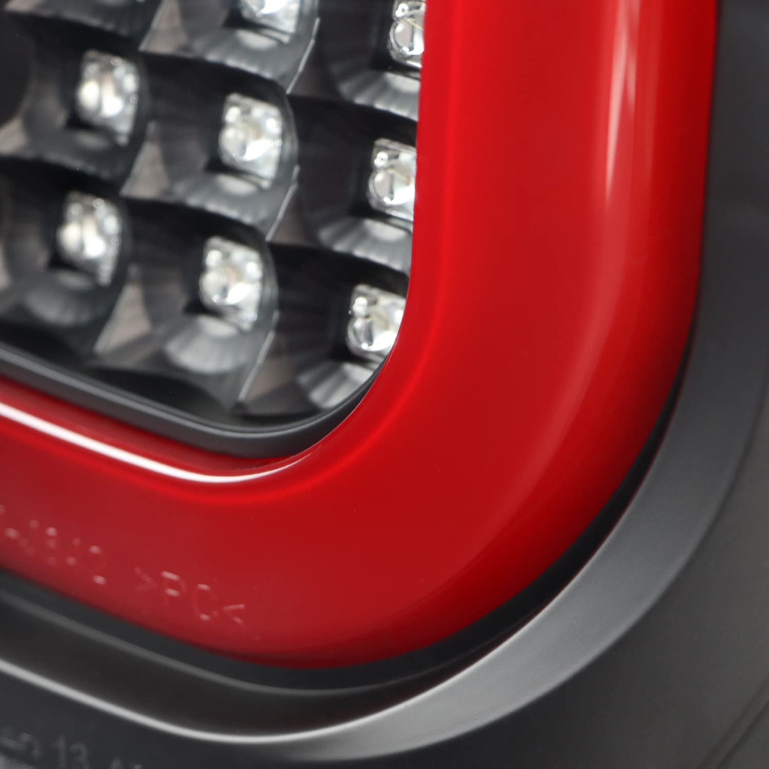 Spec-D Tuning Full Black LED Strip Tail Lights w/Red Sequential LED Bar Compatible with 2014-2021 Toyota Tundra, Left + Right Pair Assembly