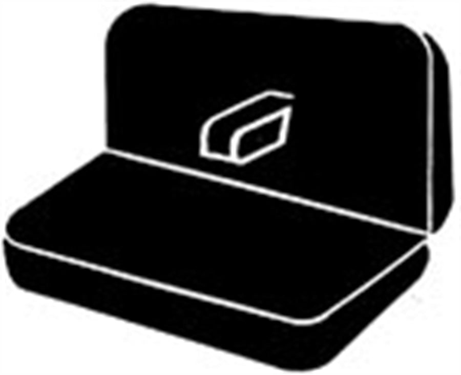 Fia BLACK TR42-6 Custom Fit Rear Seat Cover Bench Seat - Saddle Blanket, (Black)