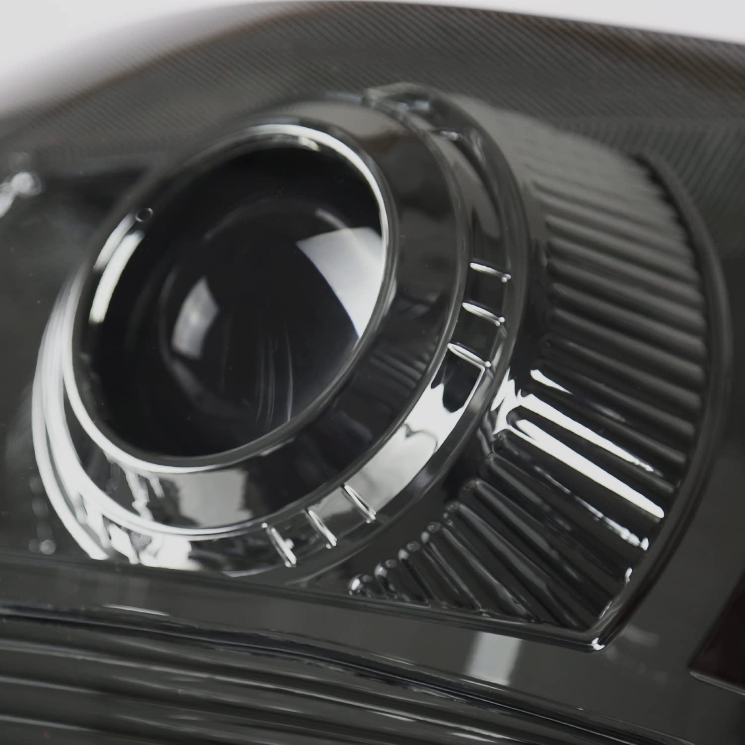 Smoke Projector Headlights SPEC-D TUNING Compatible with 2003-2007 Chevy Silverado, 2002-2006 Chevy Avalanche Without Body Cladding, Left + Right Pair Headlamps Assembly