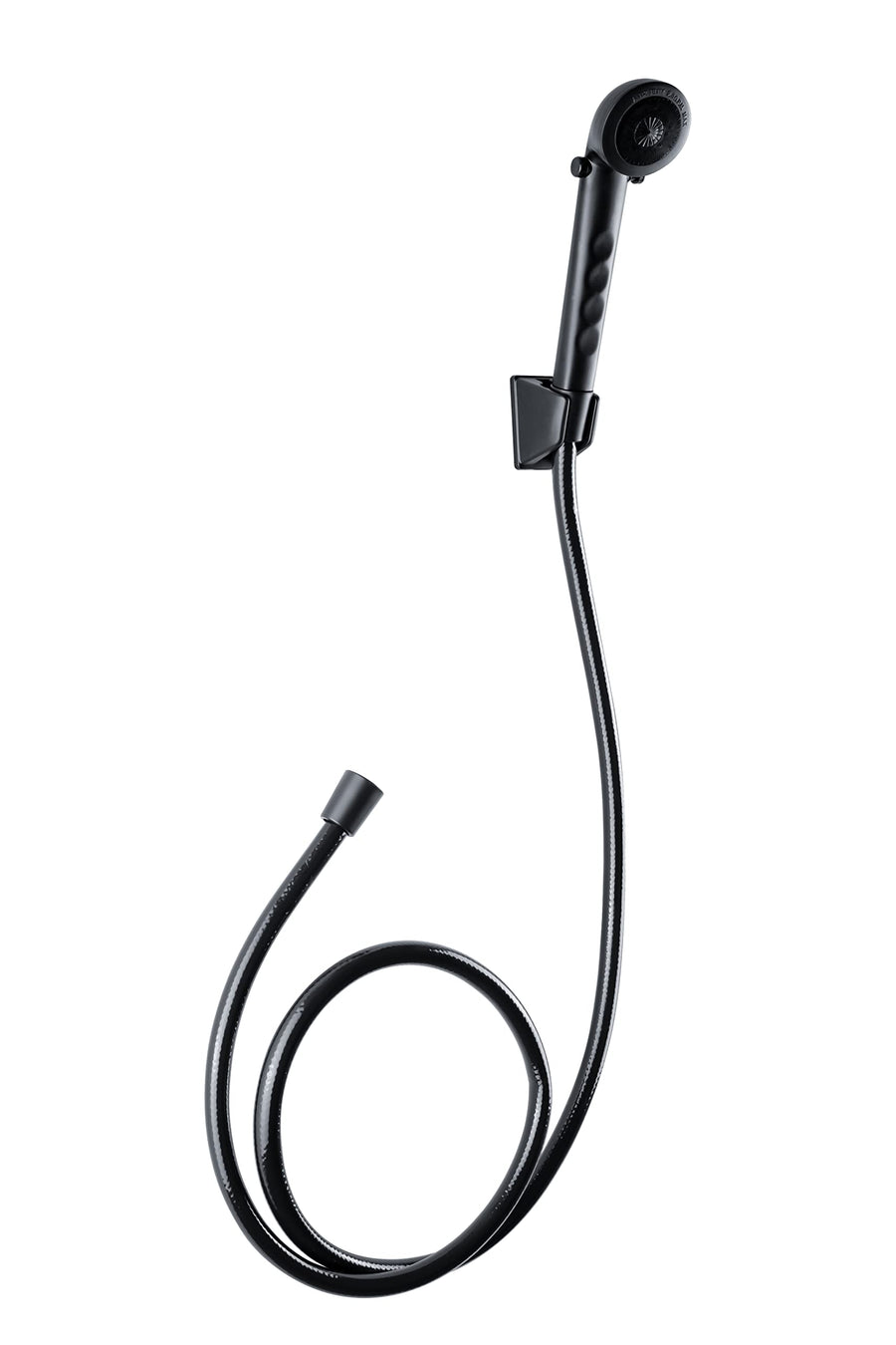 Dura Faucet Economical DF-SA130-MB Shower Head and Hose Kit, Handheld Shower Wand with Flow Control Trickle Switch (Black)