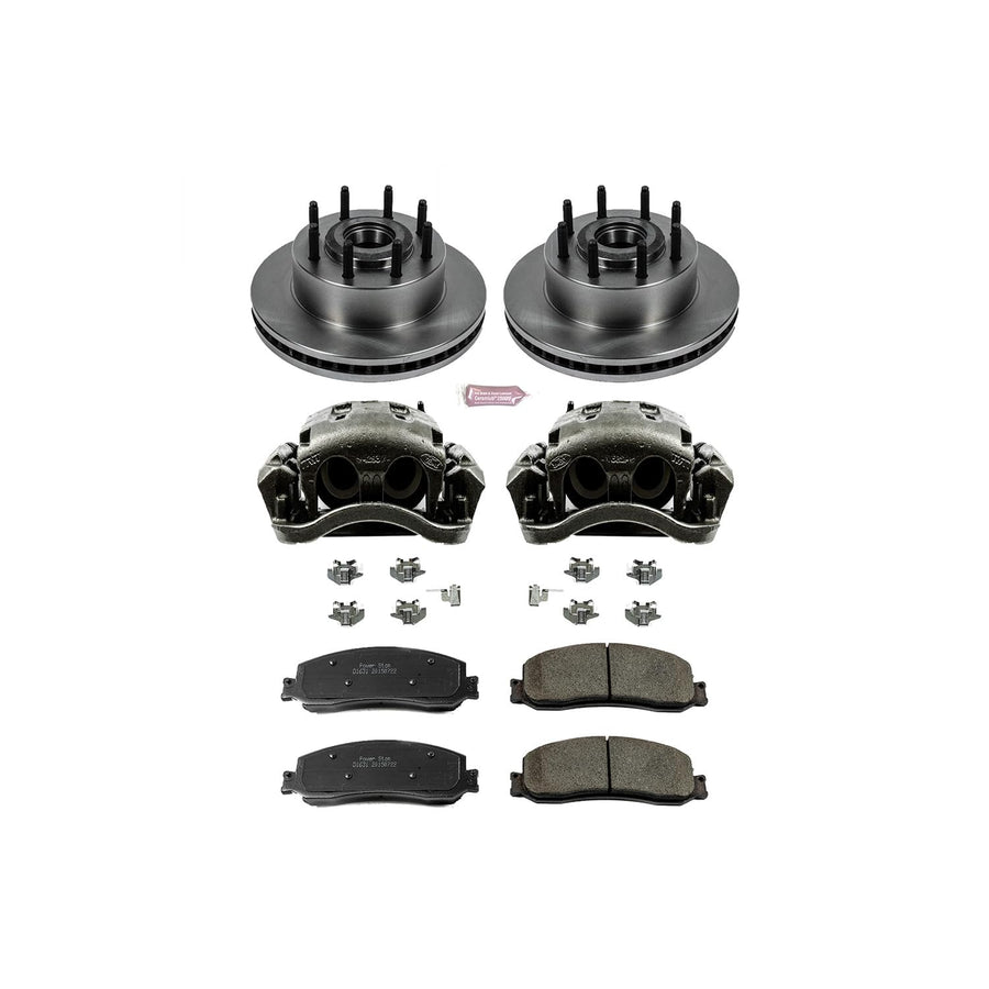 Power Stop KCOE6550 1-Click OE Replacement Brake Kit with Calipers For Ford F-250 Super Duty 2012, Ford F-350 Super Duty 2012 Autospecialty [Model Specific]