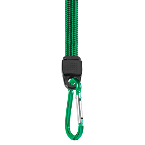 W1452 Performance Tool 18-Inch Flat Bungee w/ Carabiner - Heavy-Duty, Secure and Versatile Bungee Cord for Home, Automotive and Outdoor Use