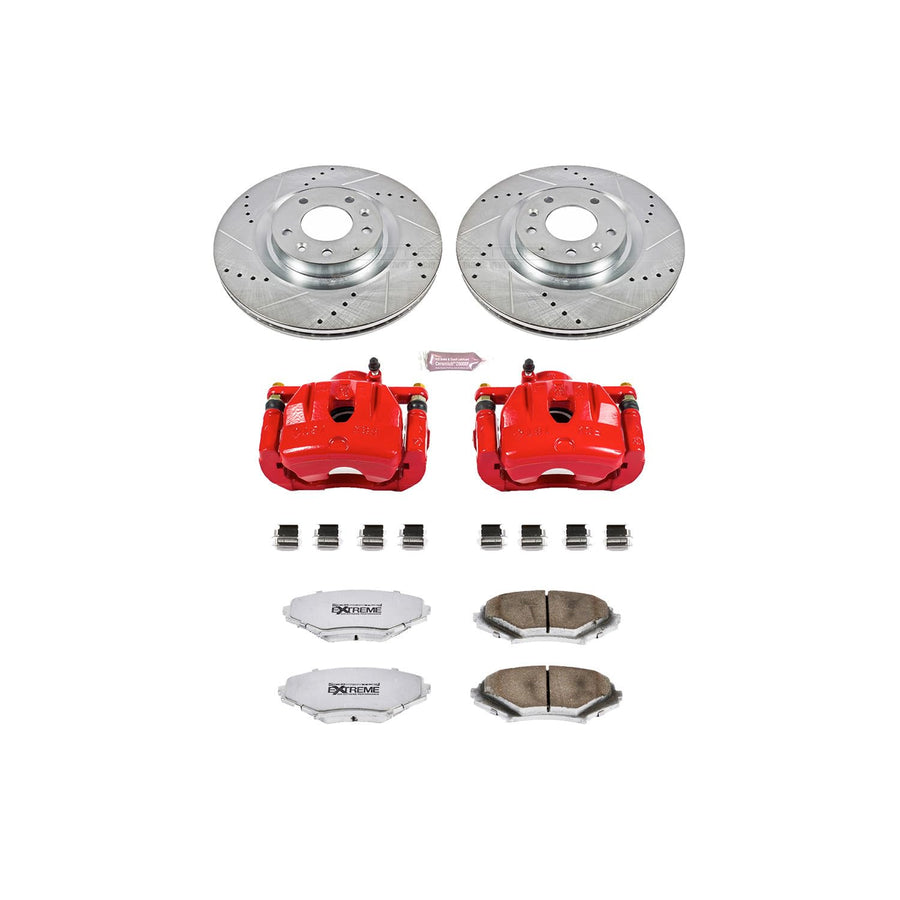 Power Stop Front KC3026-26 Z26 Street Warrior Brake Kit Mazda For Mazda RX-8 2004-2011 [Model Specific]