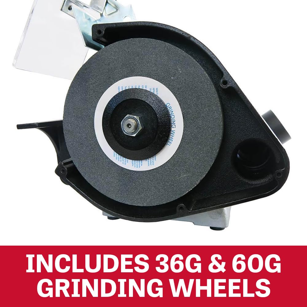 JET 8-Inch Bench Grinder Industrial, 3600 RPM, 1 HP, 115V 1Ph (IBG-8)