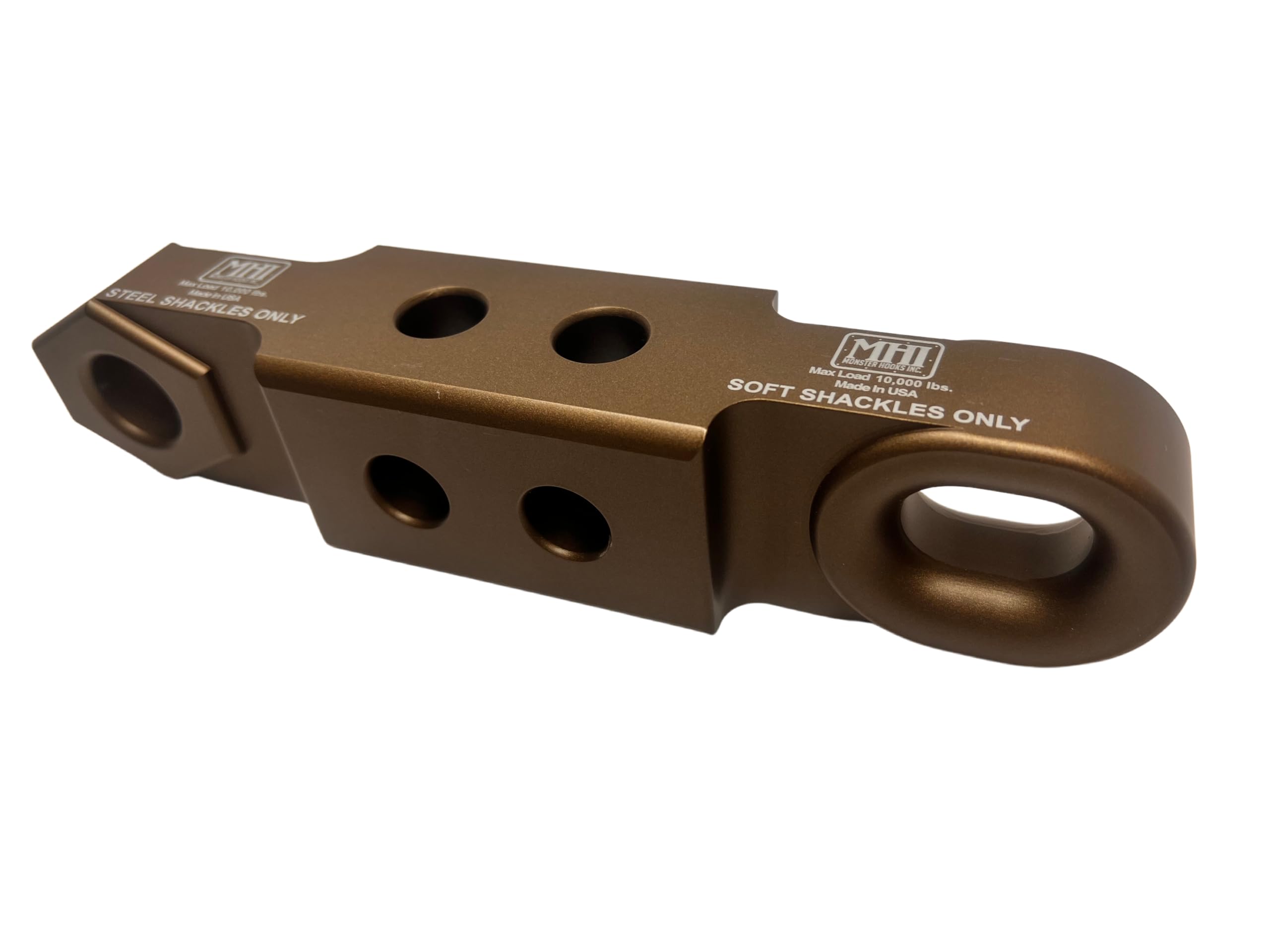 Dual-Sided Hydra Hitch – Recovery Hitch | Soft & Steel Shackle Compatible | 2" Receiver | 7075 High-Strength Aluminum | Rated 15,000 lbs. Per Side