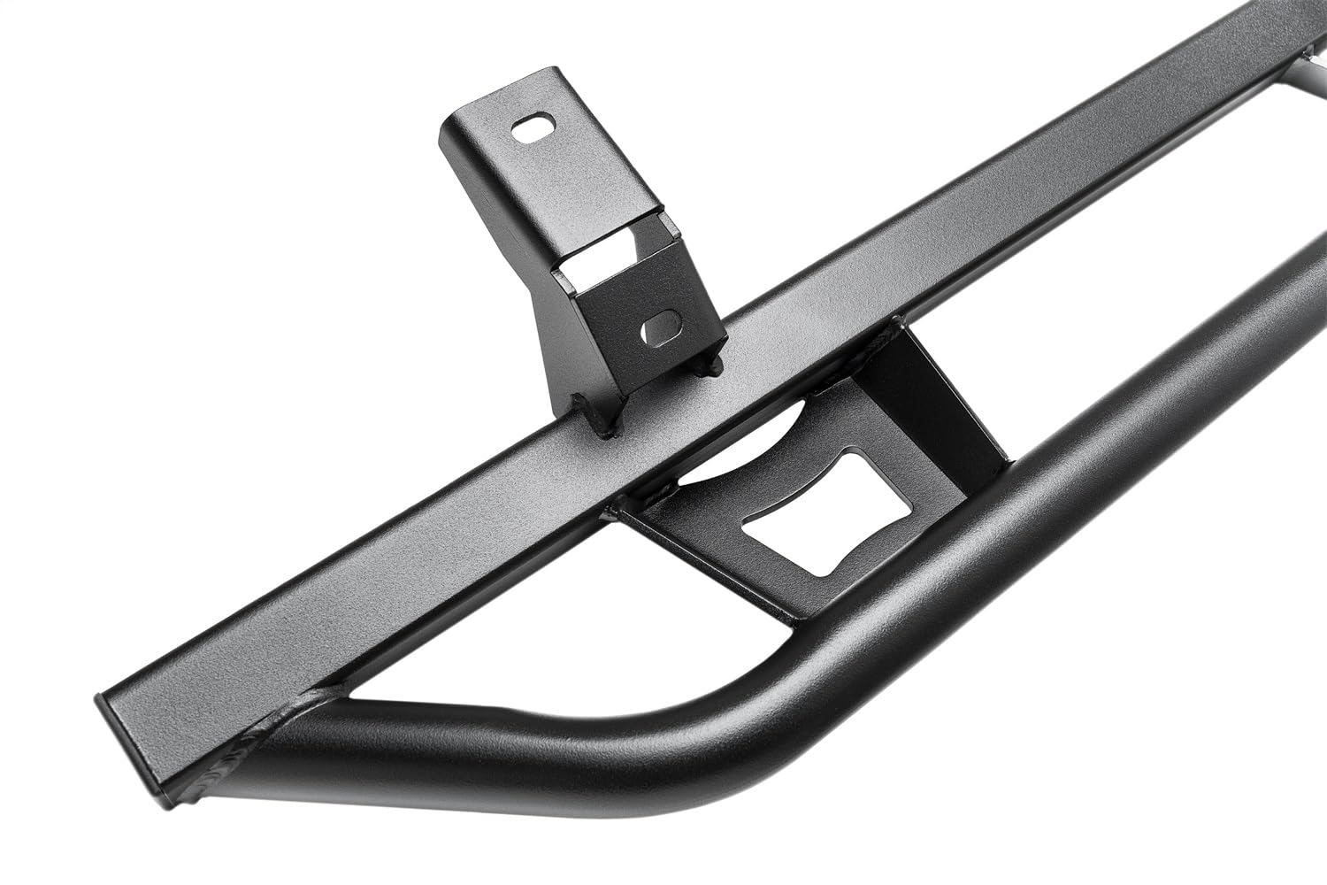 Trail Sliders RealTruck for Jeep Gladiator JT | Cab Length, Heavy Duty 2" Tubing, Textured Black | TSJ194-TX | Fits 2020 - 2025 Jeep Gladiator JT 4 Door