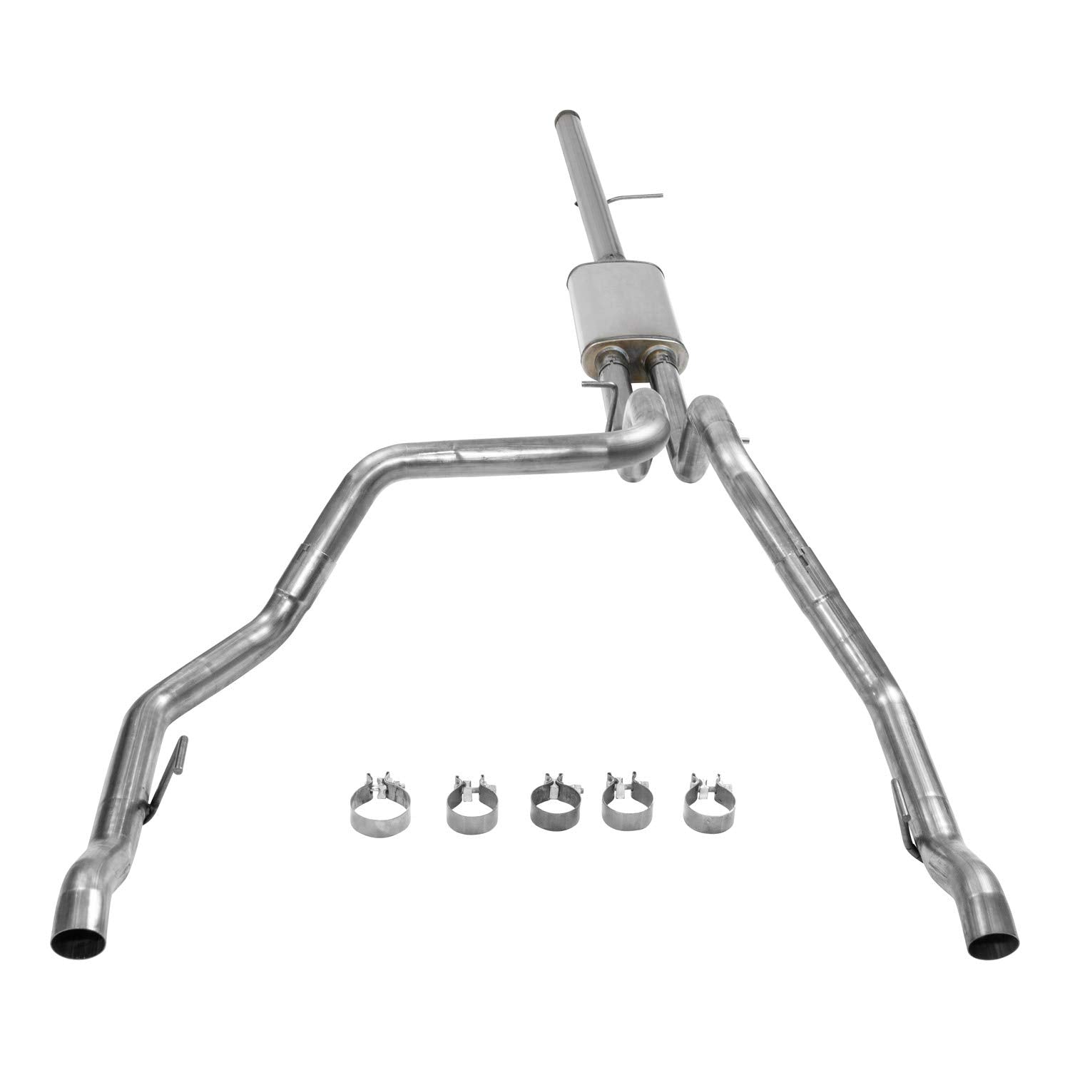Flowmaster FlowFX 717894 Cat-Back Exhaust Kit 3 Inch to 2.5 Inch 409 Stainless Steel Compatible with 2019-2024 New Body Chevy Silverado GMC Sierra 1500 Crew Cab/Double Cab 5.3L Dual Exhaust