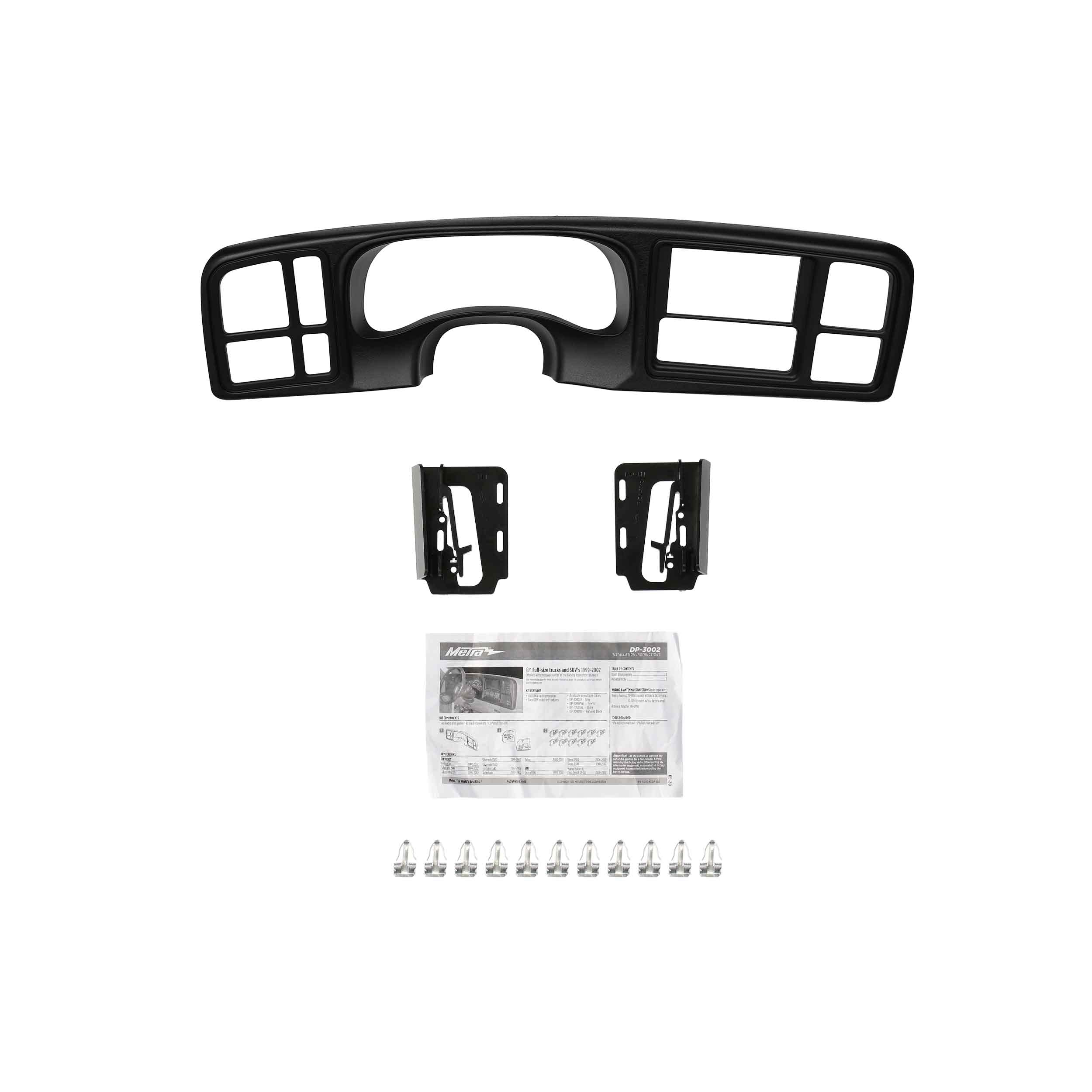 GM Full-Size Trucks and SUVs METRA - 1999-2002 - Textured Black (DP-3002TB)