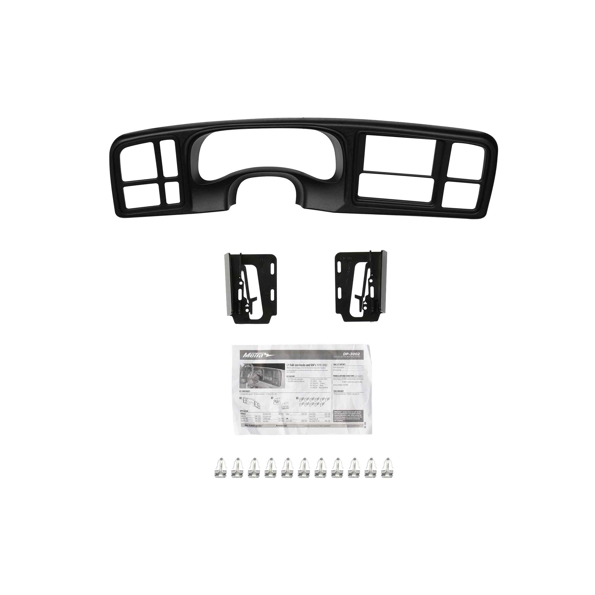 GM Full-Size Trucks and SUVs METRA - 1999-2002 - Textured Black (DP-3002TB)