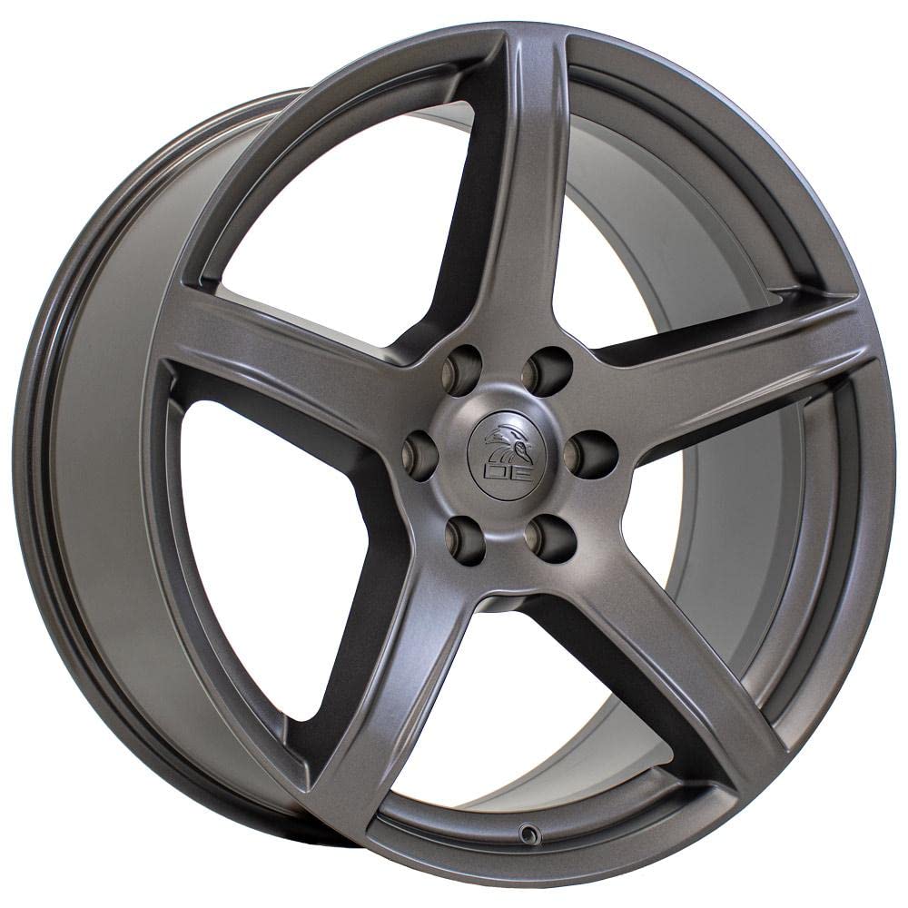 22 Inch OE Wheels DG22 Rim Fits Charger/Challenger SRT Hellcat Style 6x139.7 22x9.5 Satin Gunmetal - Hollander 2640 (1)