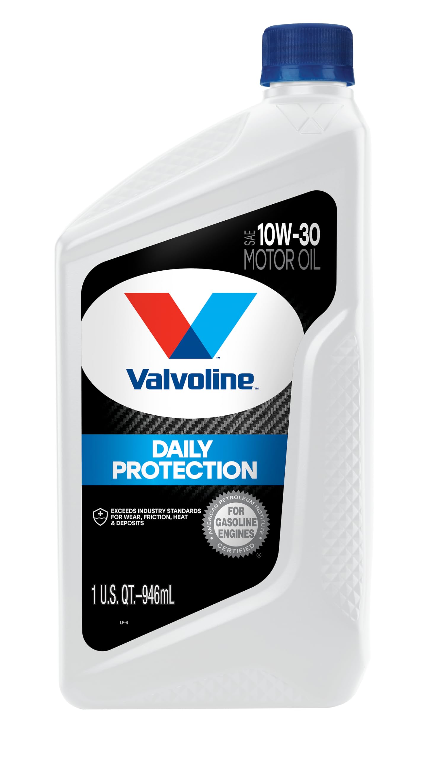 10W-30 Valvoline Daily Protection Conventional Motor Oil 1 QT, Case of 6