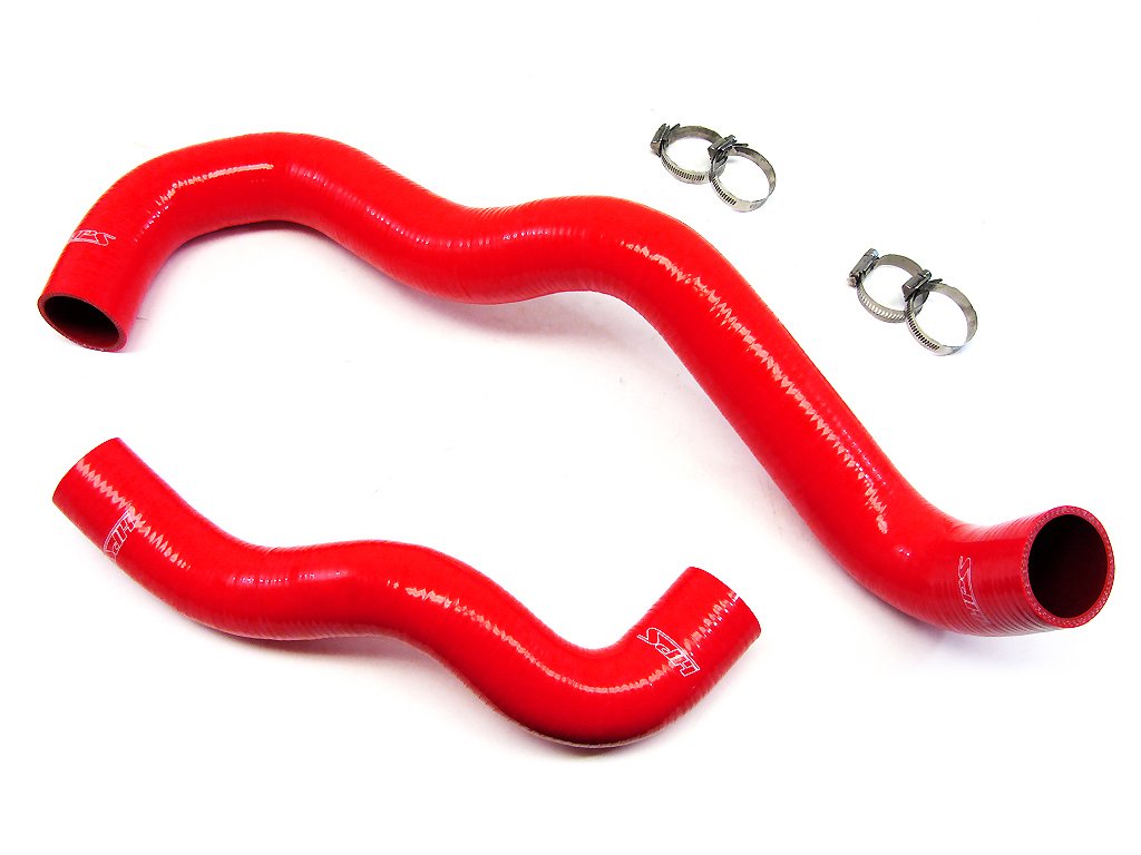 Red HPS 57-1075-RED-1 Silicone Radiator Coolant Hose Kit