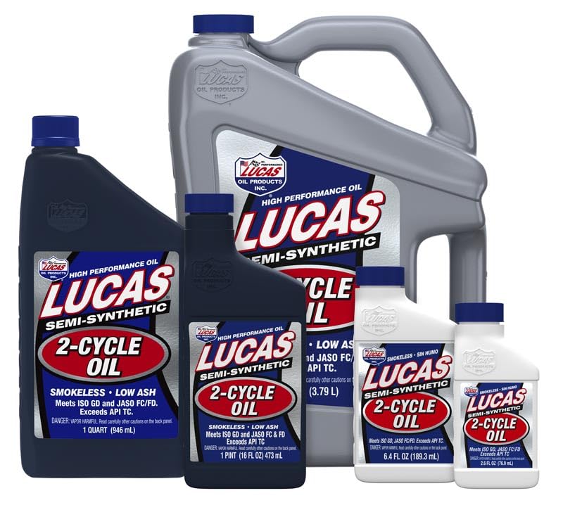Semi-Synthetic Lucas Oil 10059 2-Cycle Motor Oil - 6.4 Ounce