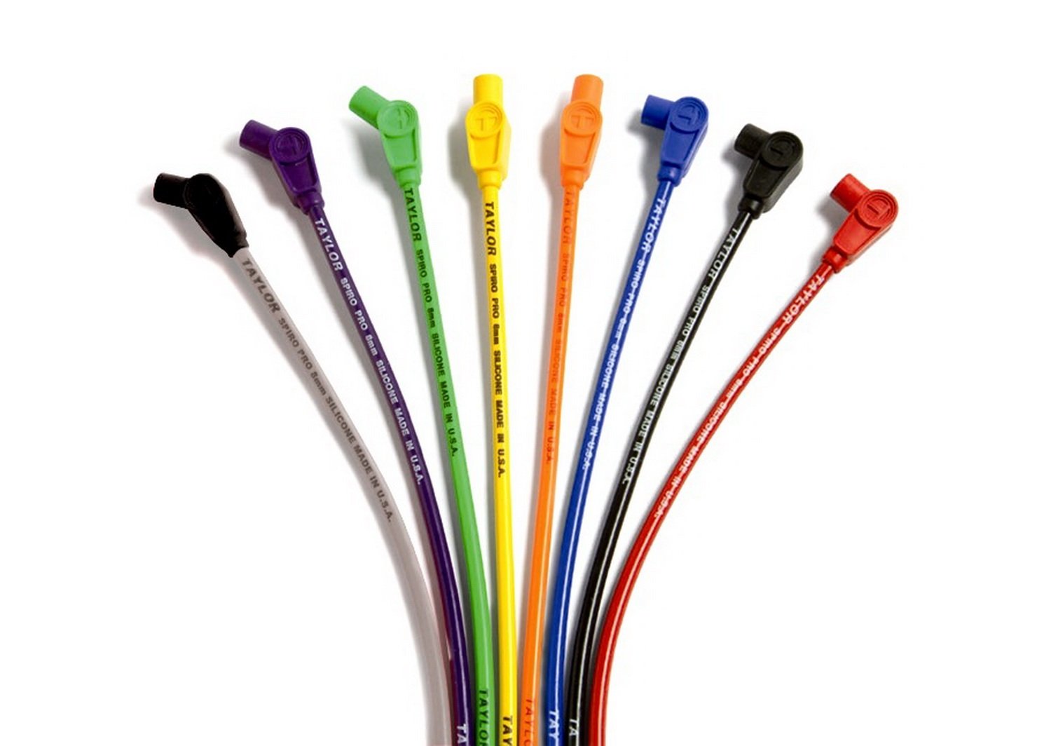 Spiro-Pro Taylor Cable 76258 Spiro-Wound Core Red Spark Plug Wire Set
