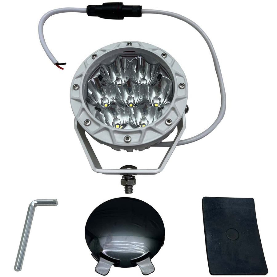 Marine Sport Lighting PRO Grade Marine Stern Light Fit 5.5 inch High Power Round Docking or Spreader MS5LEDWL