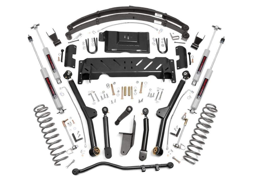 6.5" Lift Kit Rough Country Fits 1984-2001 [ Jeep ] Cherokee XJ 2.5L/4.0L Long Arm Suspension w/N3 Premium Shocks 67222