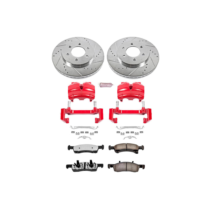 Power Stop Front KC1933-36 Z36 Truck and Tow Brake Kit with Calipers For Ford Expedition 2002-2006 | Lincoln Navigator 2003-2006 [Vehicle Specific]