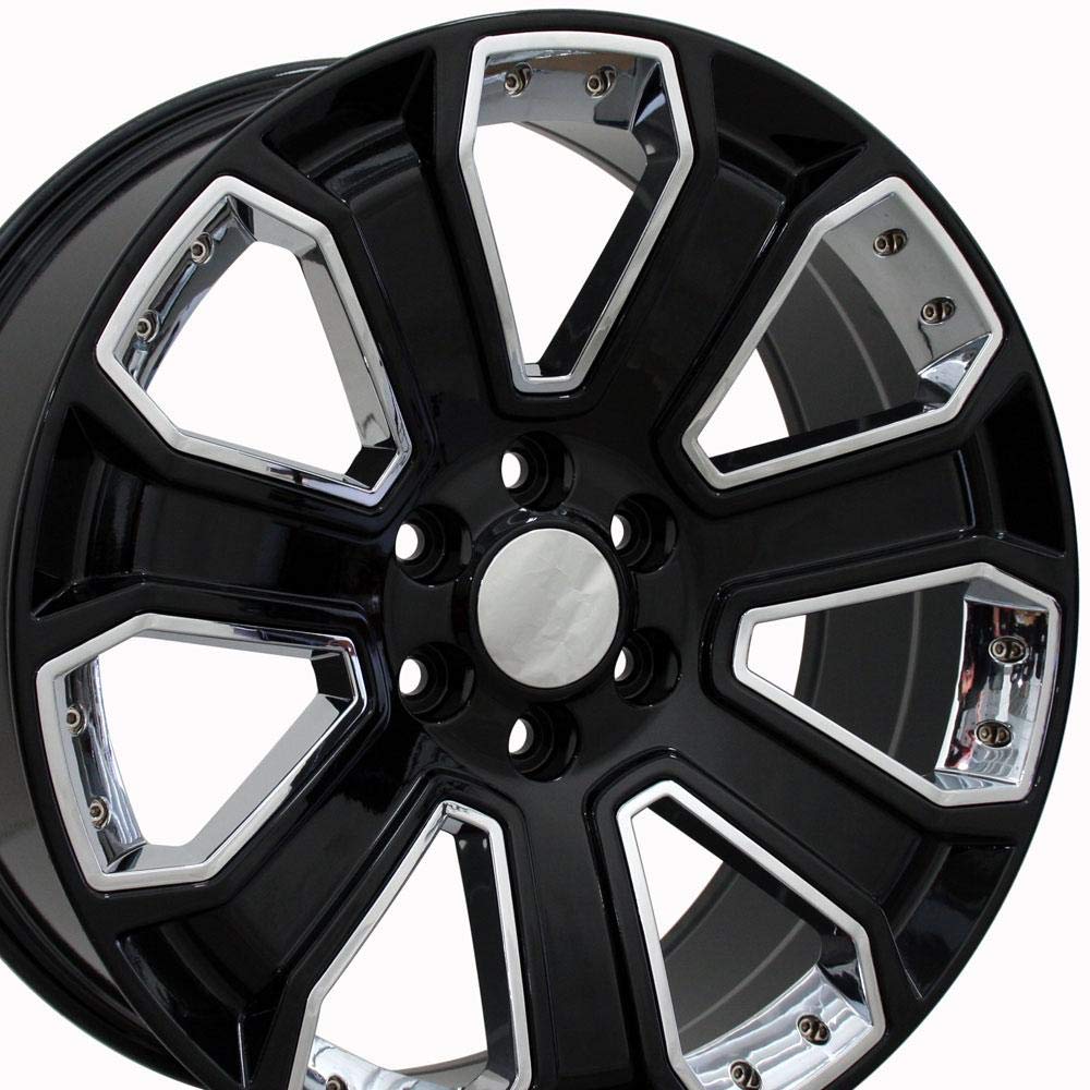 Black Wheel OE Wheels LLC CV93-20085-6550-31B-ic Painted (20 x 8.5 inches /6 x 139 mm, 31 mm Offset)