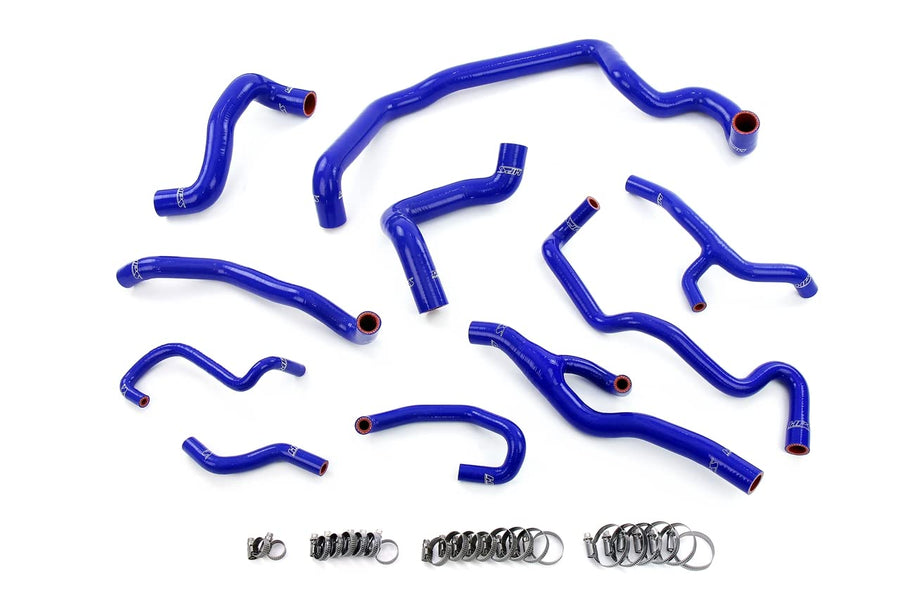HPS Performance Blue Silicone Radiator, Water Pump, Heater, Expansion Tank Coolant Hoses Compatible for 2011-2015 Mini Cooper 1.6L Turbo (N18) Auto Trans, 57-1998-BLUE