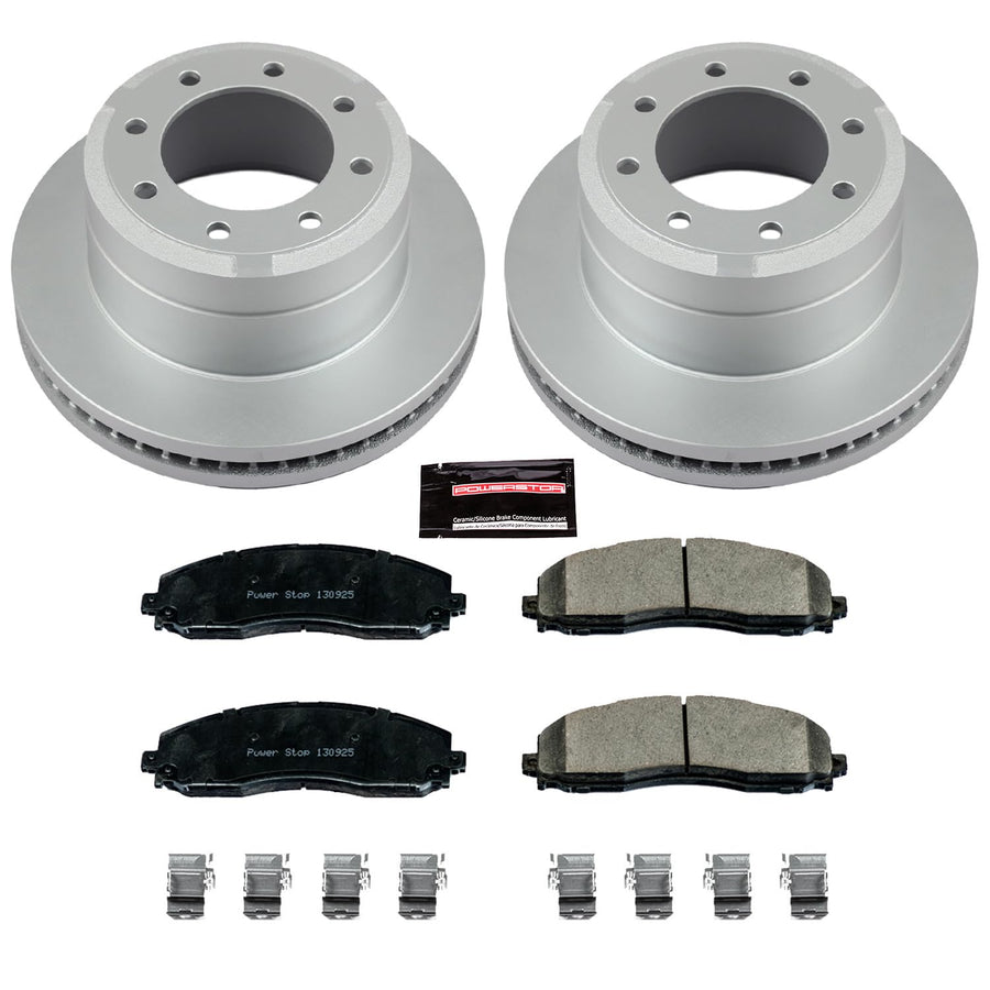 Power Stop CRK6407 Z17 Evolution Geomet Coated Brake Kit For Ford F-250 Super Duty 2012-2022, Ford F-350 Super Duty 2013-2022 [Model Specific]