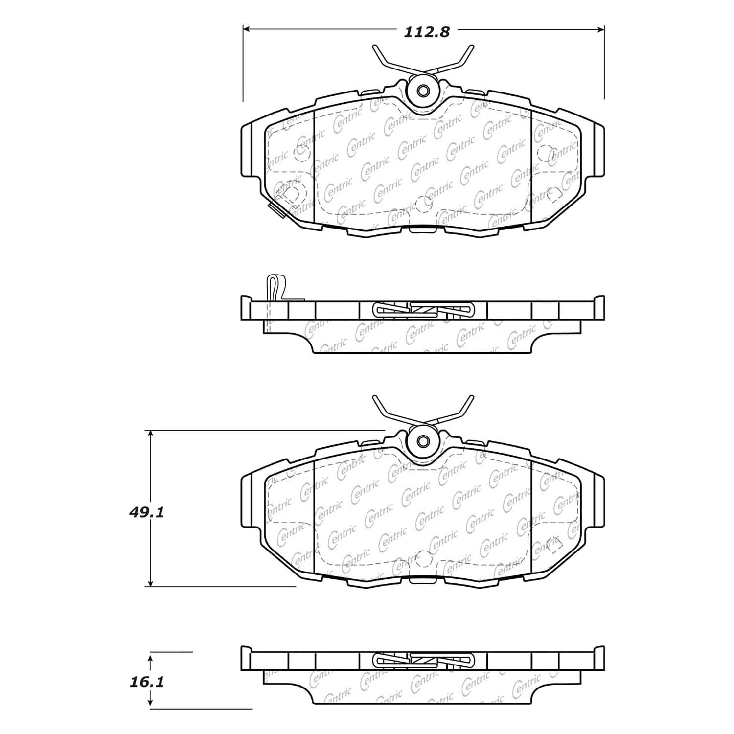 Brake Pad StopTech 105.14650, Ceramic