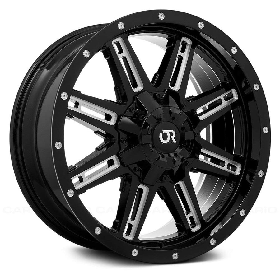 Сustom RTX Wheel Ravine - Black with Milled Accents 18" x 9", 0 Offset, 6x139.7 Bolt Pattern, 106.1mm Hub