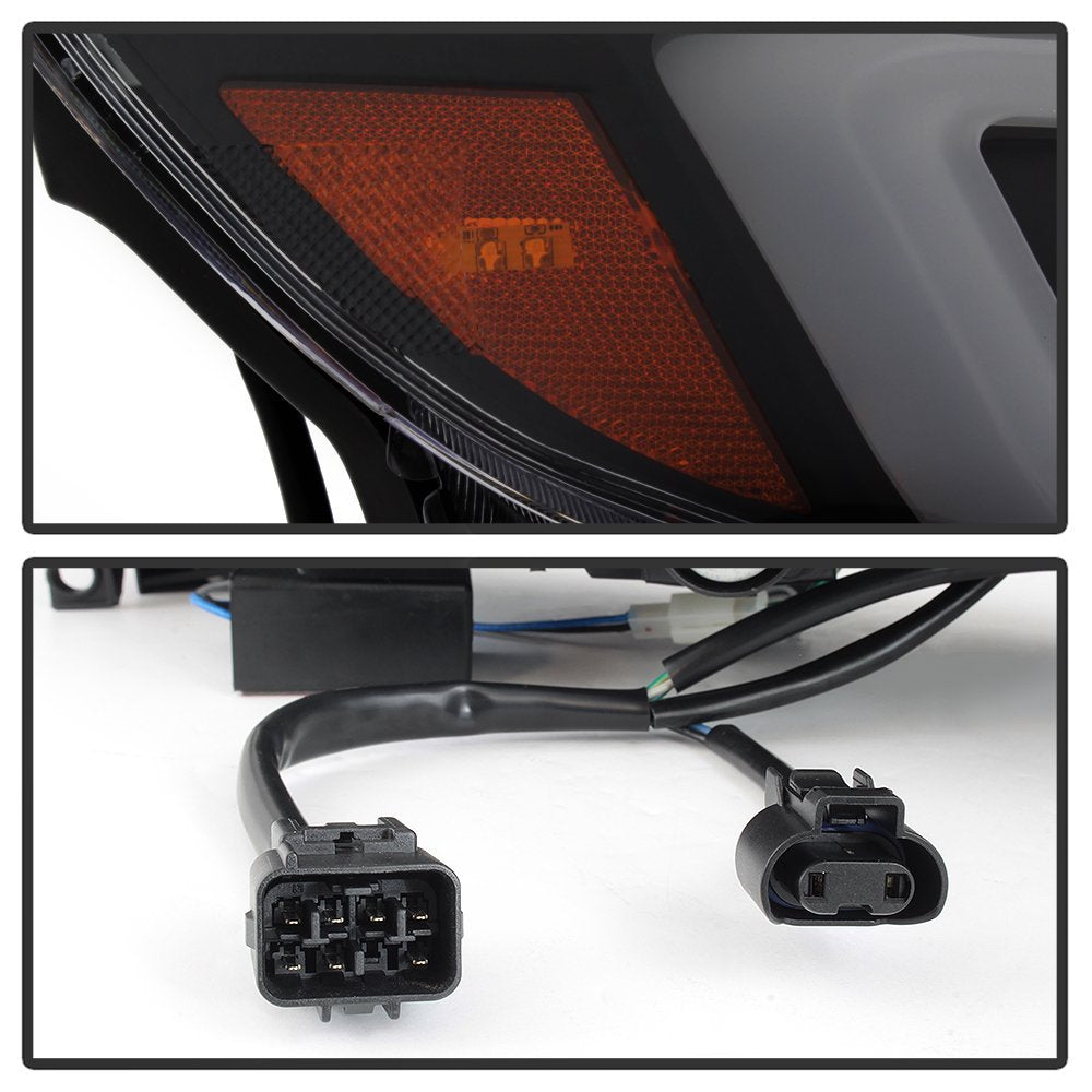 Projector Headlight Xtune PRO-JH-SI08-LBDRL-BSM, 1 Pack