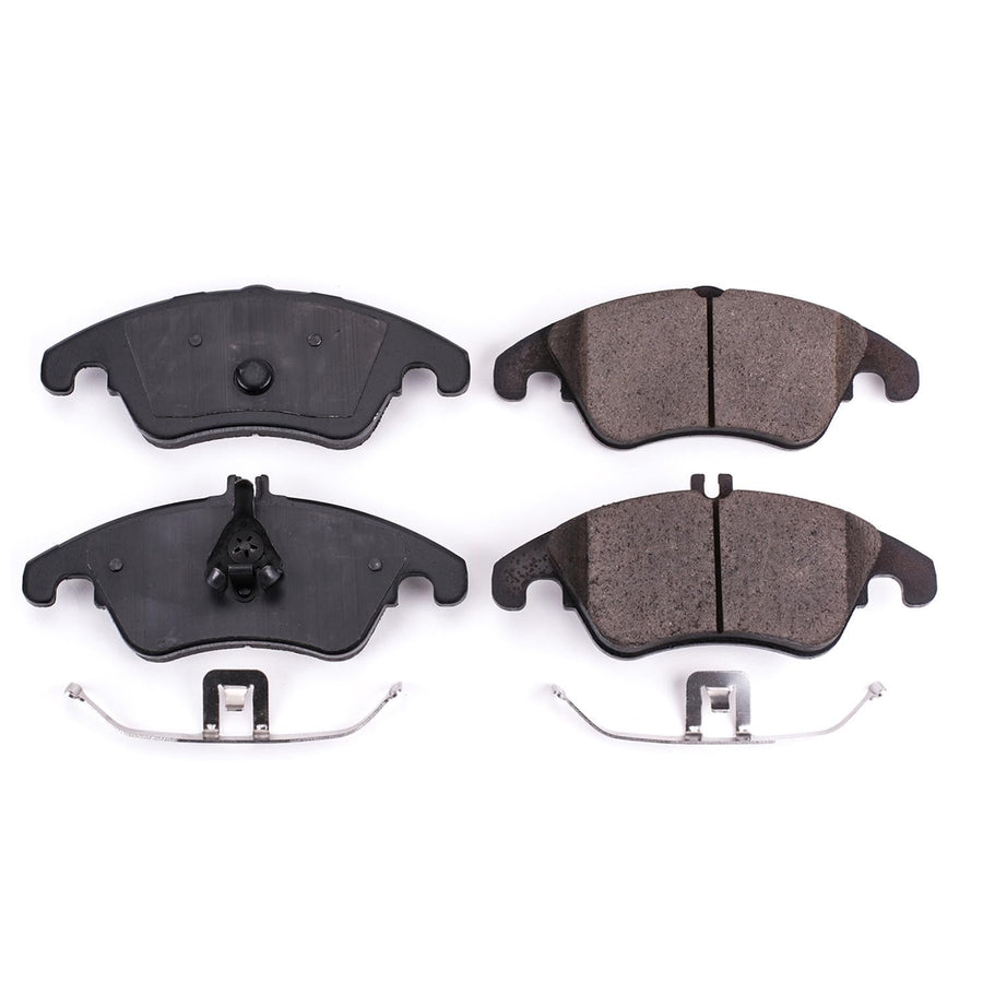Power Stop Brake Kit Front For Mercedes-Benz C250 2012-15 |C300 2013-14 |C350 2008-15 |CLS400 2015-17 |E250 2014-16 |Mercedes-Benz E350 2010-16 - Ceramic Brake Pads With Installation Hardware, 17-1342