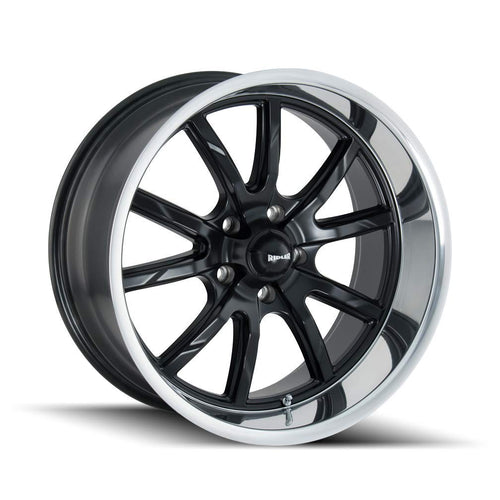 17x8 650, Bolt Pattern: 5x4.75/, Offset: 0, MATTE BLACK/POLISHED LIP, set of 1