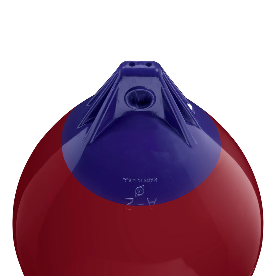 Polyform A-2 Standard Blue Ropehold Buoy - Burgundy