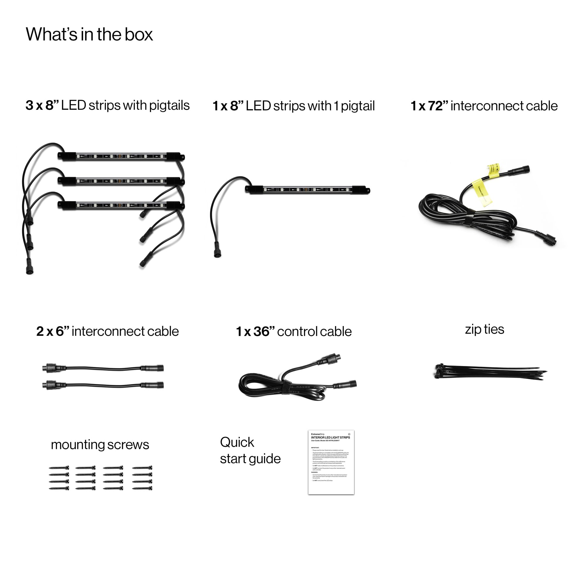 ExtremeStrip by ECOXGEAR SoundExtreme Waterproof Interior Golf Cart Underglows LEDCast Compatible LED Accent Lighting