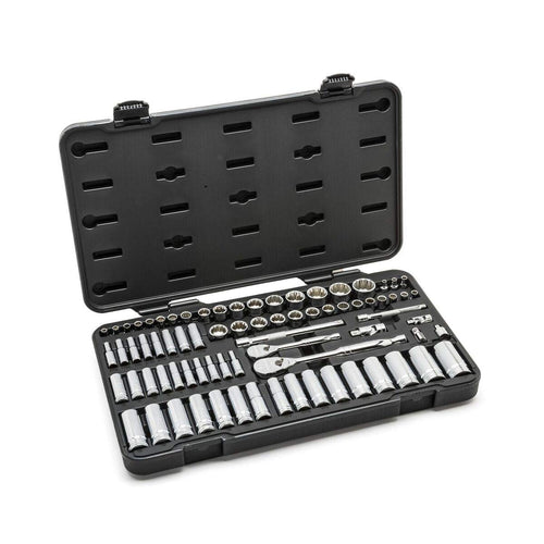 1/4" & 3/8" Drive GEARWRENCH 76 Pc. Standard & Deep Mechanics Tool Set, SAE/Metric - 80948
