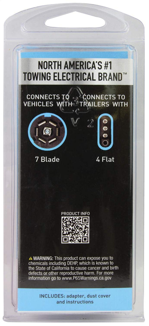 Hopkins 47335 Towing Solutions Hopkins 4 Wire Flat Nite-Glow Adapter