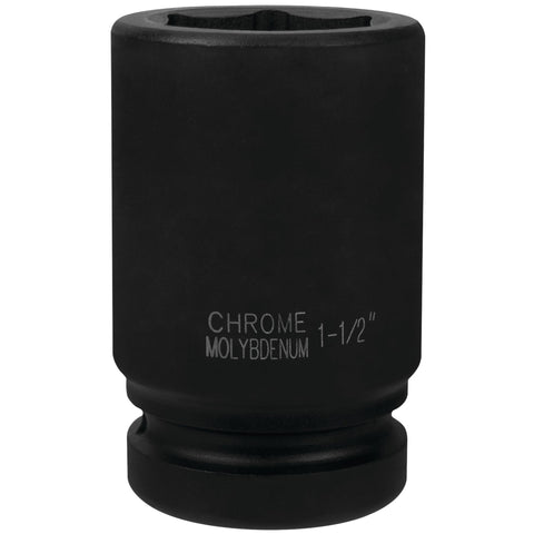 1-Inch Drive Performance Tool M747-30 1-1/2-Inch Deep Wall Impact Socket