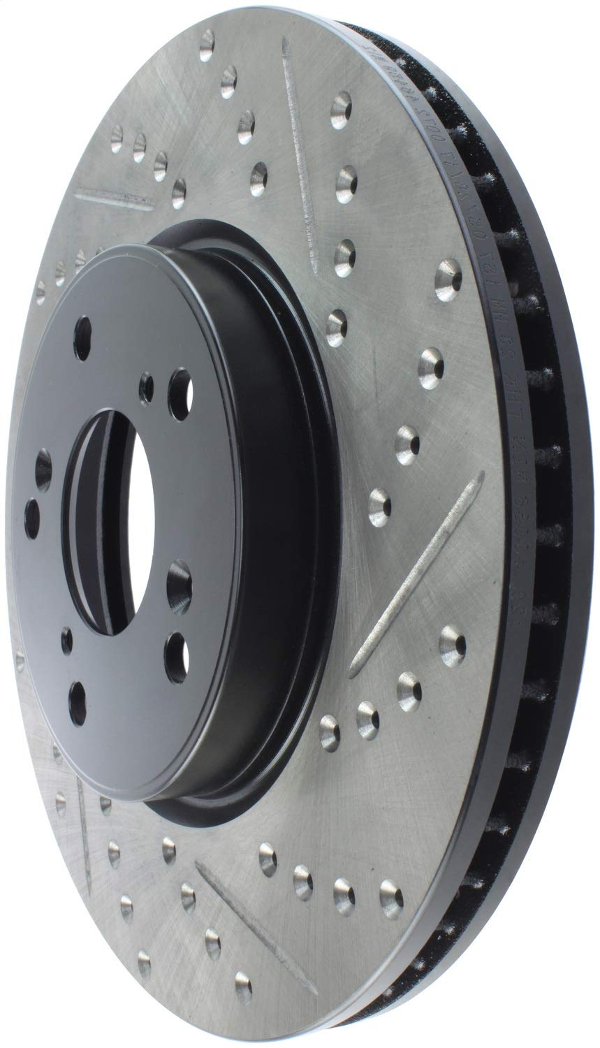 Sport Drilled/Slotted Brake Rotor StopTech 127.40086L (Front Left), 1 Pack