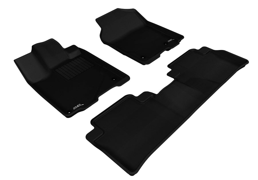 Kagu Floor Mat 3D MAXpider Custom Fit (Black) Compatible with Acura Rdx 2013-2018 - R1 R2