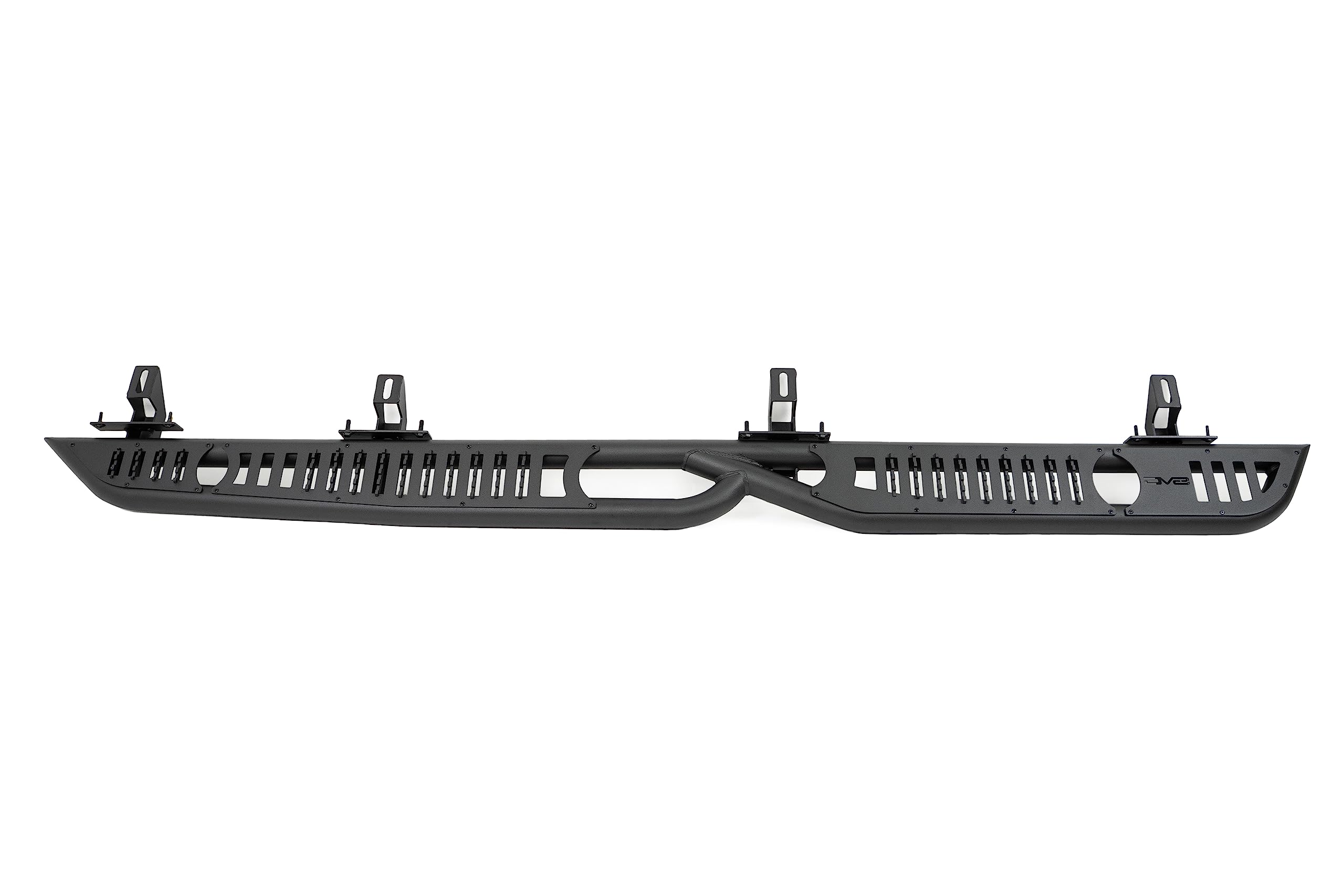 DV8 Offroad OE Plus Side Steps for Jeep Gladiator JT 2020-2025 | Low-Profile Functional Step Without Loss of Clearance | Mounts to Body/Pinch Weld | Anti-Slip Step Plates Provide Excellent Grip
