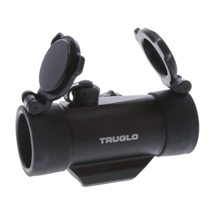 Dual-Color TRUGLO 1x30mm 5-MOA Hunting Durable Lightweight Waterproof Fogproof Shock Resistant Adjustable Aluminum Red / Green Dot Sight Flip-Up Lens Caps Included