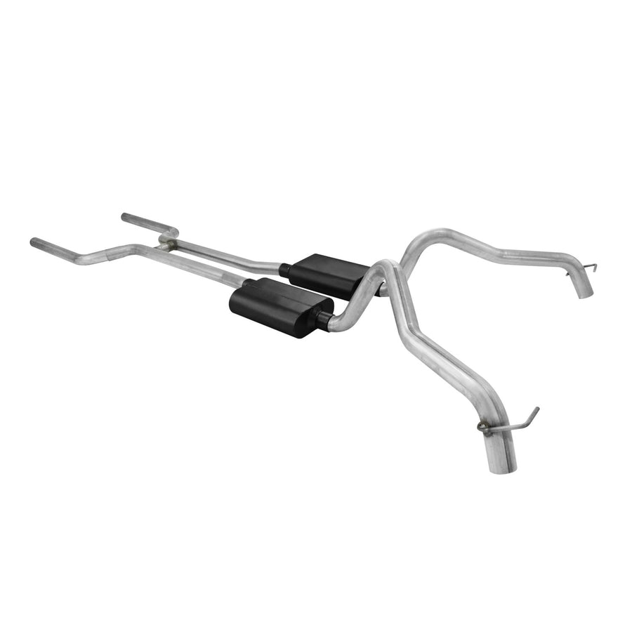 American Thunder Flowmaster 817158 Exhaust System Fits 1968-1974 Chevrolet Nova with V8 engine. 2.50 inch Stainless Steel Pipes - Aggressive to moderate sound