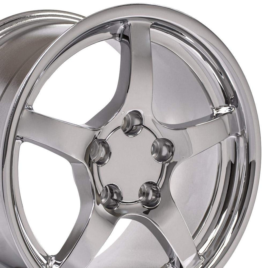 CV05-D17095-5475-54C Chrome Wheel OE Wheels LLC Painted (17 x 9.5 inches /5 x 120 mm, 54 mm Offset)