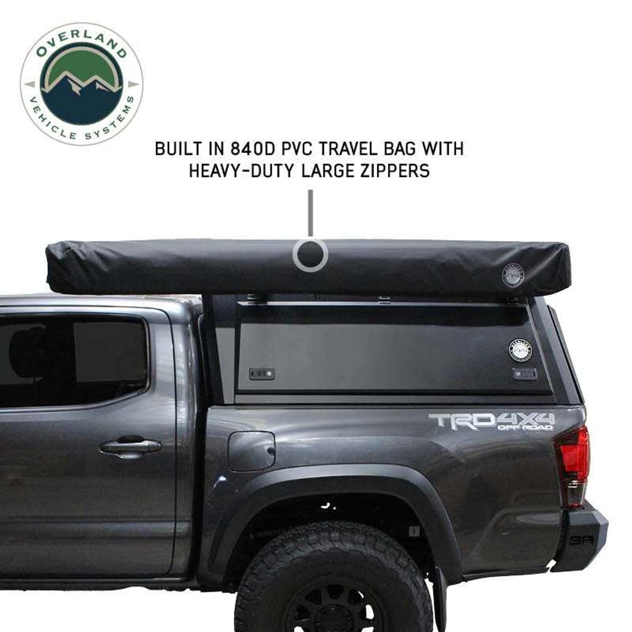 XD Nomadic 270 Degree Awning with Lights Overland Vehicle Systems Passenger Side | Includes Travel Cover | Waterproof Fabric | 129 SQ FT Coverage