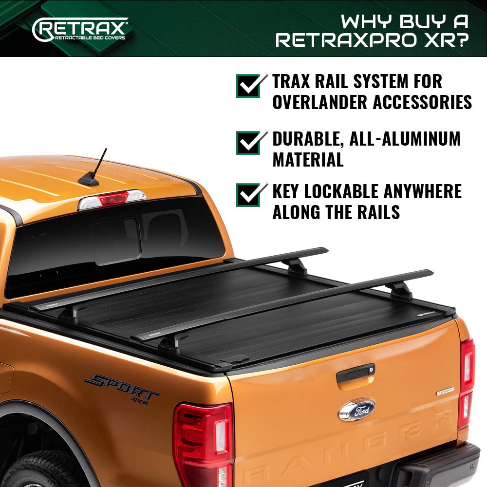 Retrax RetraxPRO XR RealTruck Retractable Truck Bed Tonneau Cover | T-80233 | Fits 2009 - 2018 Dodge Ram 1500, 2010-21 2500/3500 8' Bed (96.3")