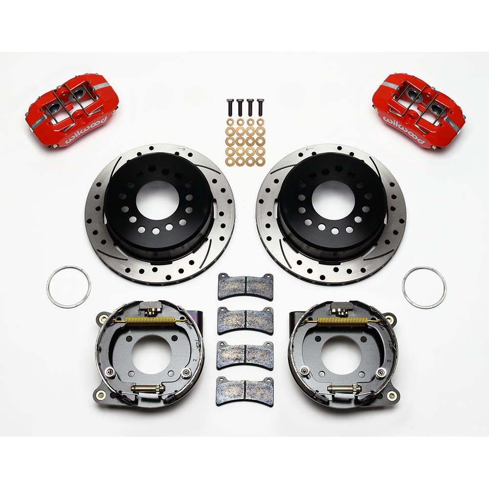 P-Brake Kit FDP-LP 11.00", Drill-Red