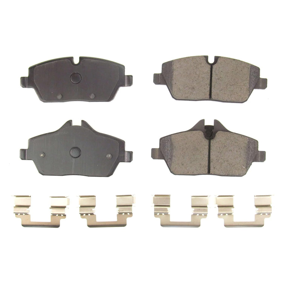 Power Stop Front Brake Kit For BMW i3 2014-21 | i3s BMW 2018-21 - Ceramic Brake Pads With Installation Hardware, 17-1308A